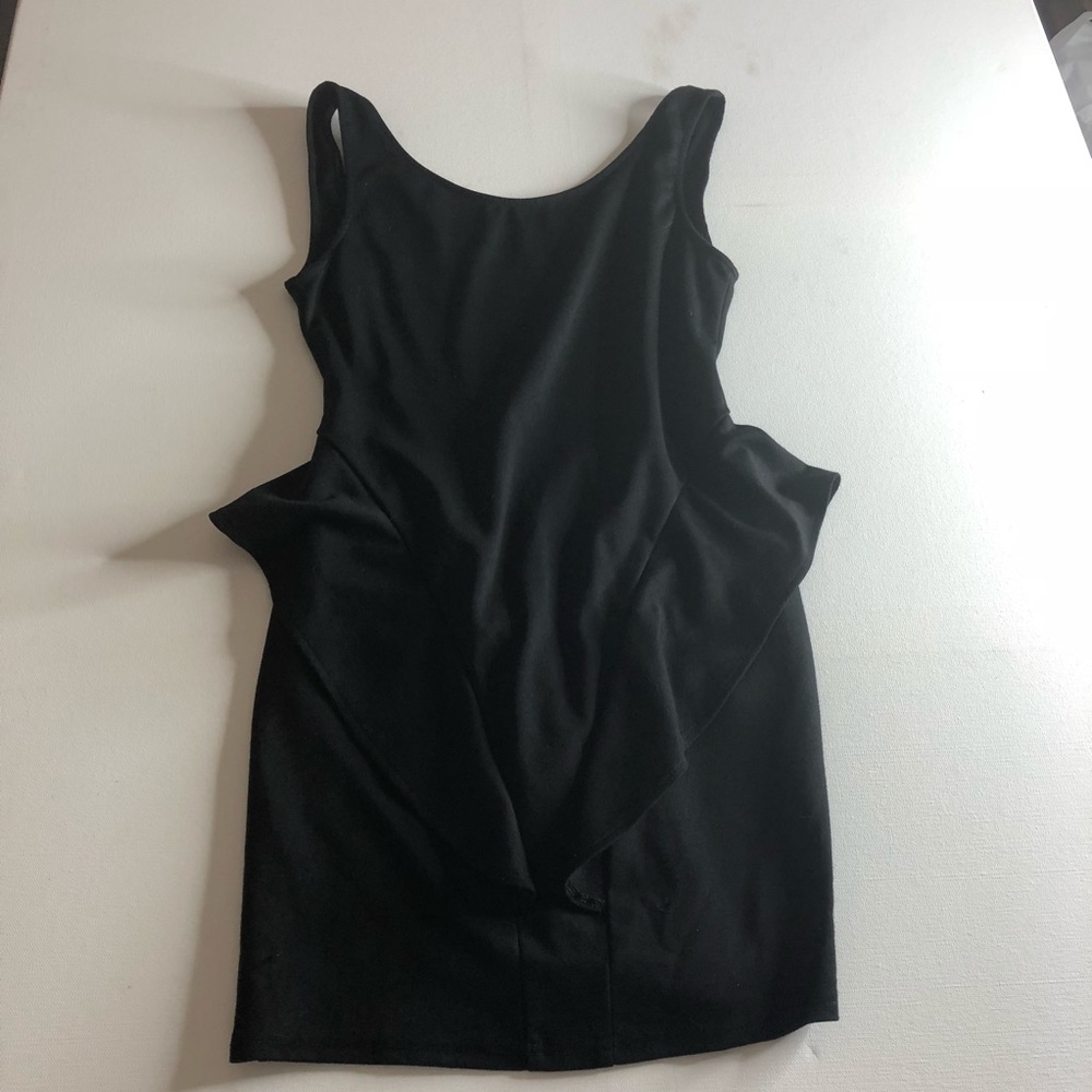Backstage peplum mini dress